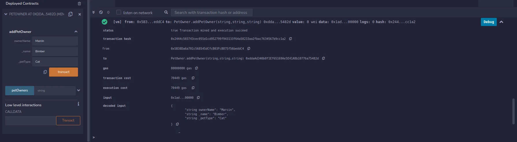 Test Transaction