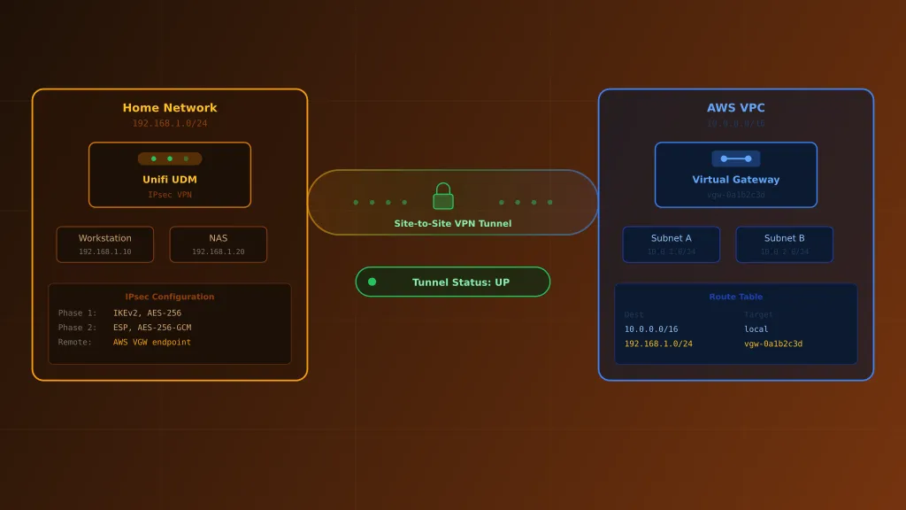 How to setup AWS Site-to-Site VPN with Unifi UDM 🔒