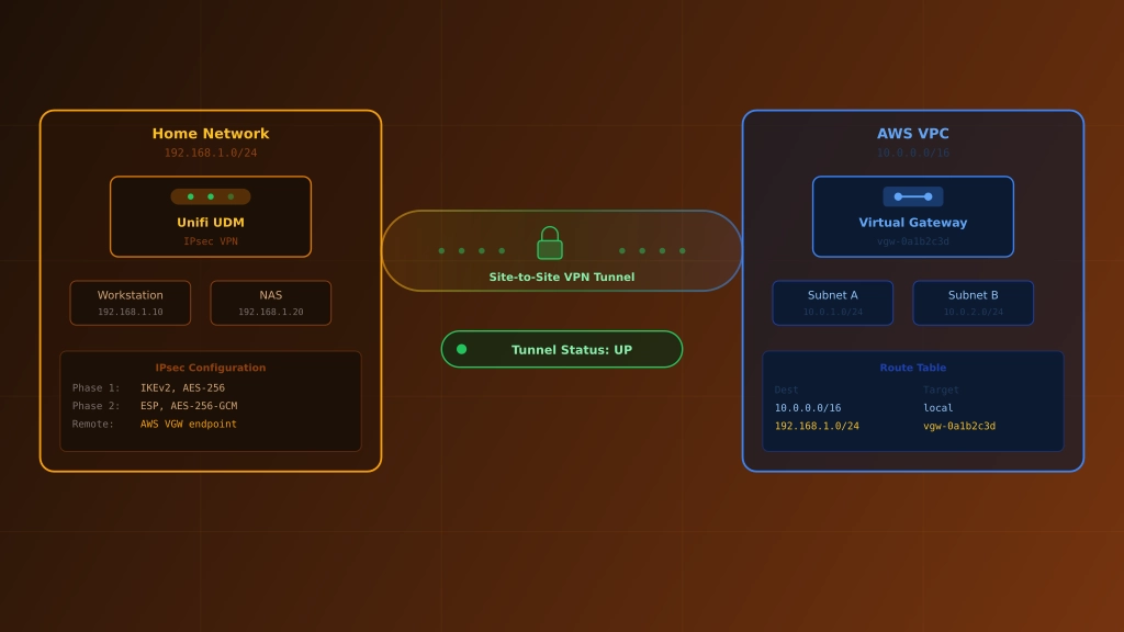 How to setup AWS Site-to-Site VPN with Unifi UDM 🔒
