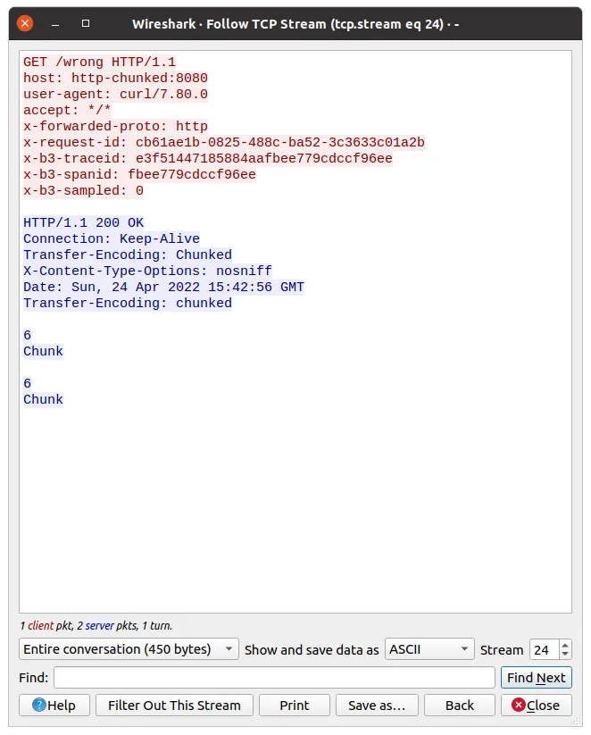 Wireshark - Filtering TCP stream